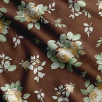 Soimoi cvjetni vintage tisak, svilena tkanina, dekor šivaće tkanine uz dvorište široko, ukrasna tkanina