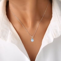 Ženska ogrlica modni karton dizajn Diamond Shiny Titanium čelična ogrlica od čelika Ženska ogrlica od