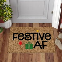 Iopqo tepih Božićna vrata personalizirana dekoracija ulaznih vrata Božić ukras Zabavna vrata Mat podne