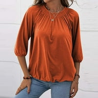 Ženska modna košulja punog okruglog vrata majica rukava od labavih oslobađanja Napomena Molimo kupiti