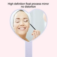 Ručno ogledalo u obliku srca, kozmetičko ručno ogledalo