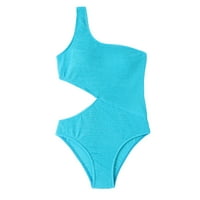 Modni ženski seksi temperament bez leđa Beachwir odjeća za kupaći kostim, plavi, XL, spandex