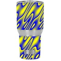 Naljepnica naljepnica kože za Rtic OZ Tumbler Cup naljepnice Skins Cover Neon Plavi žuti trippi