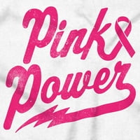 Ružičasta vrpca moćna raka dojke svjesna ženska majica s dugim rukavima Brisco brendovi s
