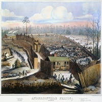 Zatvor Andersonville, 1864. NNORTH Pogled na zatvor Andersonville, Gruzija, gdje su 33, vojnice sindikata