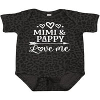 Inktastični mimi i pappy love me poklon baby boy ili baby girl bodysuit