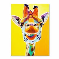 'Žirafa br. 3' na platnu, umjetnik: Dawgart, oblik: pravougaonik