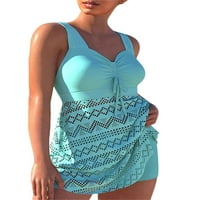 Sutnice za ženske kupaći kostim pune boje Crochet Clout Clout bez rukava i bikini donji kupaći kostimi