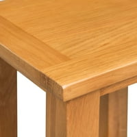 Krajnji stolovi 10.6 X9.5 X14.6 Čvrsta hrastova drva