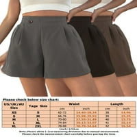 Voguele dame dno Bermuda kratke vruće hlače elastični struk mini pant salon ljetni plažni kratke hlače