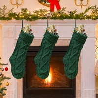 Visi božićne čarape s velikim pletenim čarapama pokloni božićne ukrase unutar klasične božićne čarape