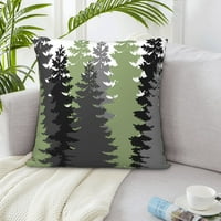 Dekorativni jastuk za bacanje pokriva šumsko drveće zeleni kauč kauč na kauč ukrasni pleteni jastuk