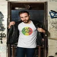 Uspostaviti stand up reggae majica muškarci -image by shutterstock, muški veliki