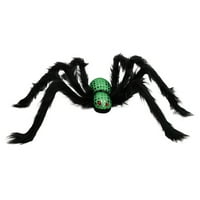 Fnochy zastrašujuća zastrašujuća simulacija lobanja veliki pauk plišani pauk ukras