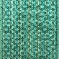 Ahgly Company Indoreni pravokutnik Sažetak tirkizno plava modernih prostirki, 5 '8'
