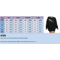 Kompletna odjeća za vježbanje za plus veličine dugim kraljevcem s dugim rukavima Ležerni pulover ženski