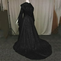 Ventinska haljina za žene Noć vještica za žene dugih rukava s kapuljačom s kapuljačom s kapuljačom s