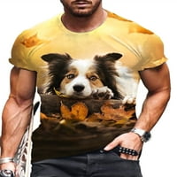 Avamo majica za muške grafike 3D životinjski uzorak majica kratkih rukava dnevni vrhovi ulični bluza