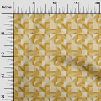 Onuone pamuk poplin Twill žuta tkanina geometrijska tkanina za šivanje tiskane ploče od tiskane od dvorišta