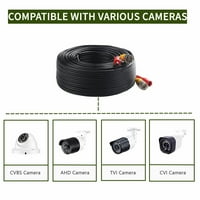 Na 50ft black bnc video žičani kabel kompatibilan sa kablom za kameru SDH-C HD sisteme