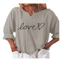 Ženske majice s dugim rukavima, Ležerne prilike sa labavim tuničkim vrhovima bluza plus veličina