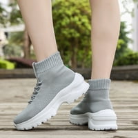Advicinske čizme visoke potpetice za žene čizme okrugle cipele sa cipelama čipke čipke za sudeni patentni