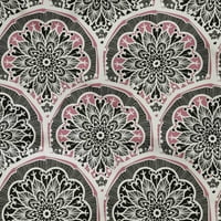 Onuone pamuk poplin dustyny ​​ružičasta tkanina cvjetna mandala šivaće tkanina od dvorišta otisnuta