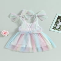 Peyakidsaa Toddler Baby Girls Tutute haljina bez rukava Kids Princess Rođendanska zabava MESH Tulle