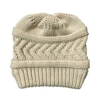 Miayilima Trapper Hat Crochet Solid Cap CAP Plint Vanjski šavovi tople žene šešire vrhunski šeširi