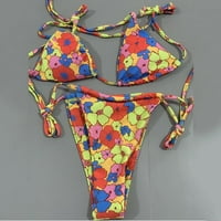 Aaimomet bikinis za žene s kupaćim kostima Ženska špageta 2-komadni bikini ljetni split kupaći kostimi