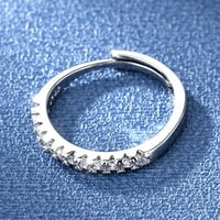 Yubnlvae Prstenovi Pribor Prekrasni vjenčani prstenovi Žene Nakit Bijeli prstenovi Prekrasna prstena