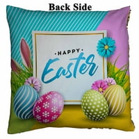 Sretan uskršnji jaje zečji uši i cvijet reverzibilni sirena jastuk sirena Kućni dekor Sequin jastuk