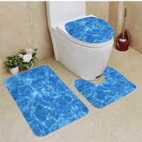 Očistite čistu prozirnu vodu u bazenu u kupaonici set za kupatilo za kupac Contour mat i toaletni poklopac