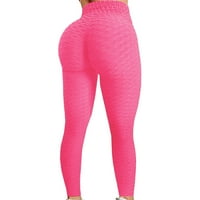 Bacc Yoga Hlače trčanje vježbi visoke hlače Yoga Bubble Struk Lifting Fitness Ženske joge hlače hlače