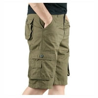 Corashan Muške hlače Ležerne prilike za muškarce Modne labave kratke hlače Multi džep Solid Corgo Hlače Muške hlače
