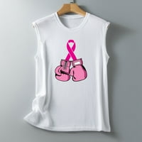 Fanxing bages majica bez rukava za žene za žene preživjelog raka ružičaste vrpce Print Inspirational