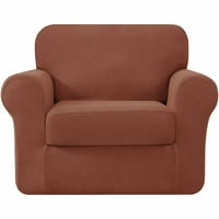 Subrte 3-komad Stretch Sofa klizalice sa naslonom za naslonu za naslonu za naslon i poklopac jastuka sjedala