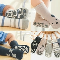 Dječje čarape Parovi tople zimske čarape za bebe Cartoo Coral Velvet Topne čarape Slatka plišana uho