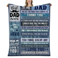 Pokloni za Dan tatu, dan za dan valentina za rođendanski pokloni za tatu, personalizirano bacanje pokrivač