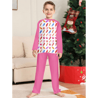 Dječaci pidžamas božićni pjs set hlača Pogodnosti za djecu za spavanje organskog pamuka