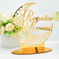 Virwir Eid Mubarak akrilni ukras Ramadan tablice Ornement Moon Star Viseći privjesak za Ramadan Mubarak