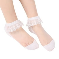 Ženske čarape parovi Ballerina Čvrsta čipka Kratke čarape SPLICE čarape za čamce
