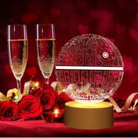 Dan zaljubljenih dekora Valentinovo USB akril 3D noćna lampa za laganu lampicu Kućni krajobrazni ukrasi