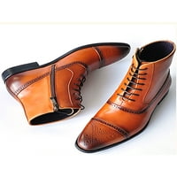 Harsuny muns košulje Wingtip Brogue cipele čipke up gležvne cipele za pokretanje djela bez klizanja
