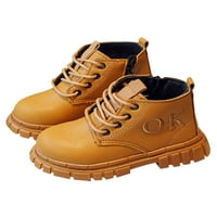 Zodanni Girls Boys Boots Boots Lug Sole Casual Booties Side patentni patent zatvarač Boot Unise Kids