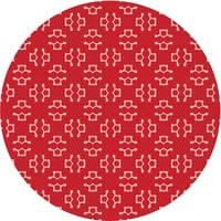 Ahgly Company u zatvorenom okruglom okruglom zrncu crvene prostirke crvene površine, 5 'krug