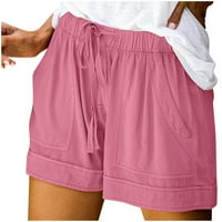 Ženske kratke hlače Plus Veličina Casual Comfy vučna elastična struka sa džepovima Loose hlače