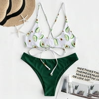 Seksi žene bikini set print podstavljeni kupaći kostimi kupaći kupaći kostim od plaža, kupite jednu
