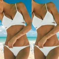 Žene guraju podstavljeni grudnjak zavoj bikini set kupaći kupaći kupaći kostim