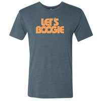 EDODEARTING Let's Boogie siva majica XXXL-Navy Logo